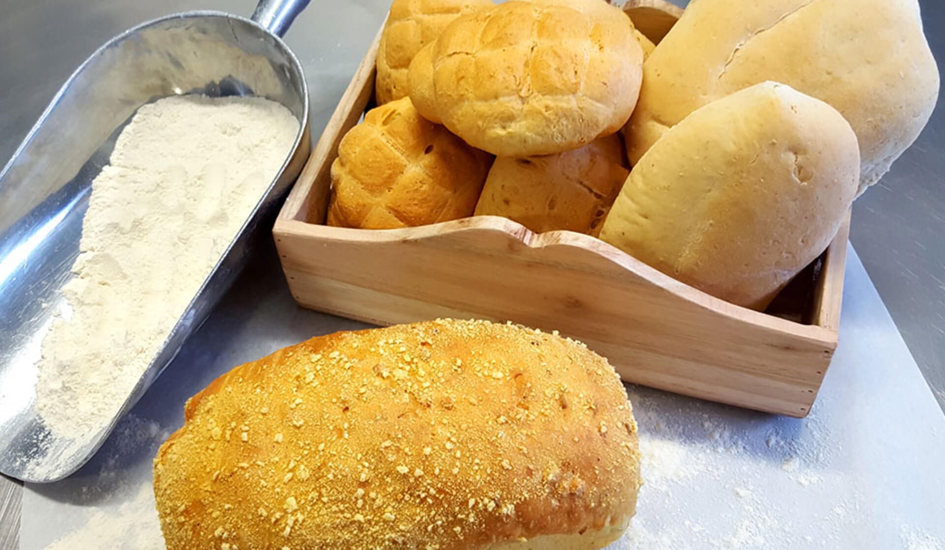 Pane con farina di avena e mais